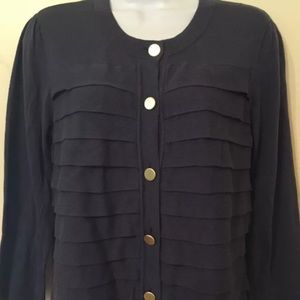 Banana Republic Cotton Cardigan Sweater  Blue